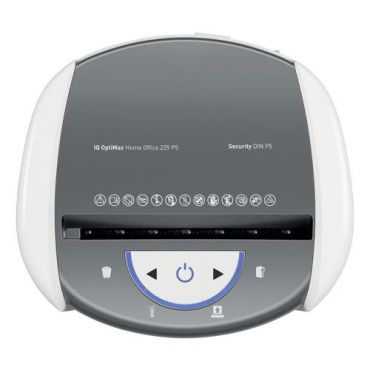 Leitz - Paperisilppuri OptiMax HomeOffice 225 P5 - P-5 turvallisuustaso 15 L tilavuus 1-3 henkilölle