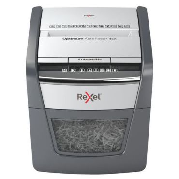 Rexel - Paperisilppuri Optimum AutoFeed 45X P4 - Automaattinen syöttö 20L P-4 turvataso mikrohiukkaset