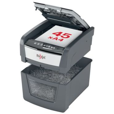 Rexel - Paperisilppuri Optimum AutoFeed 45X P4 - Automaattinen syöttö 20L P-4 turvataso mikrohiukkaset
