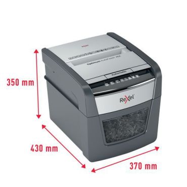 Rexel - Paperisilppuri Optimum AutoFeed 45X P4 - Automaattinen syöttö 20L P-4 turvataso mikrohiukkaset