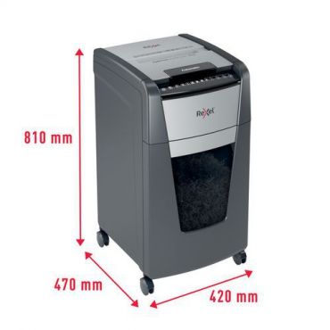Rexel - Paperisilppuri Optimum AutoFeed+ 300X P4 - Automaattinen syöttö 60 L P-4 turvataso 55 dB