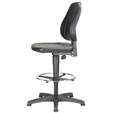 Bimos Unitec 9651-0551 tuoli - Keinonahka musta säädettävä korkeus 580-850 mm 10v takuu