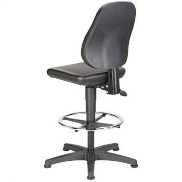 Bimos Unitec 9651-0551 tuoli - Keinonahka musta säädettävä korkeus 580-850 mm 10v takuu