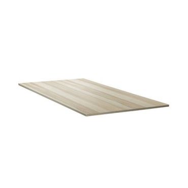 Lanab - Suorakulmainen pöytälevy 160x80 cm vaalea saarni laminaatti toimistokalusteet