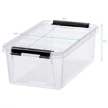 Smartstore - Säilytyslaatikko classic 4 litraa läpinäkyvä 8 kpl