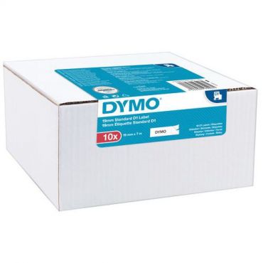 Dymo - Dymo d1 ‐tarrat musta/valkoinen 19 mm x 7 m