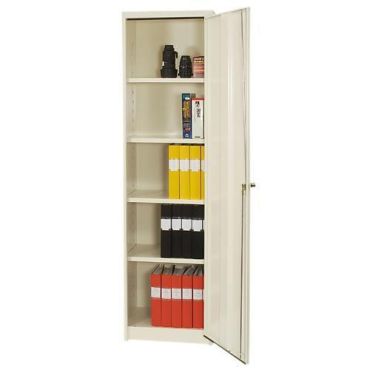 JiWa - Säilytyskaappi peltiovi - 53x40x197.5 cm - 4 hyllytasoa 60 kg/hylly hitsattu teräs