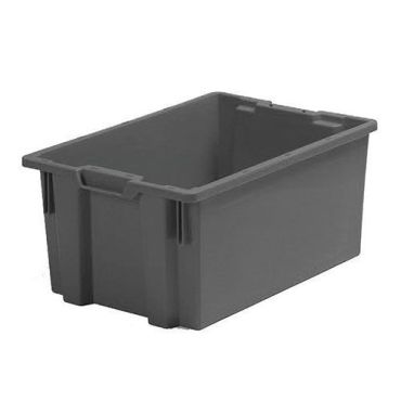 Nopla - Kuljetuslaatikko Boston 50 L harmaa/musta - Kierrätysmateriaali kestää -40–60 °C