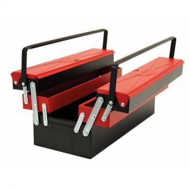 Snor - Työkalulaatikko punainen 5 lokeroa ja kokonaan avautuva 470 mm