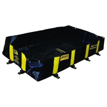 Justrite - Valuma-allas Rigid-Lock - 1800x1200 mm - 662 L keräystilavuus - Vinyyli - Musta
