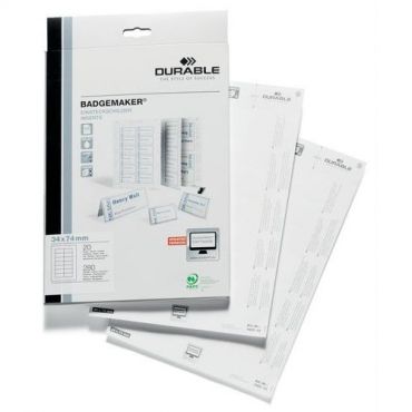 Durable - Badgemaker 34x74 lisänimikortit
