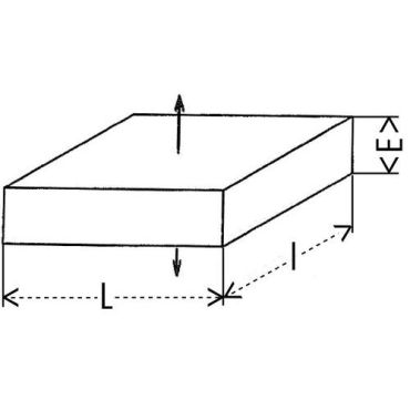 Walker Braillon magnetics - Ferriittimagneetti suorakulmainen 30x15x5 mm - Kestävä ja tehokas