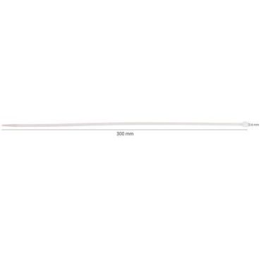 Stafa - Nippusiteet 1000 kpl - 300x3,6mm - Valkoinen Nailon - Kestävä ja Luotettava