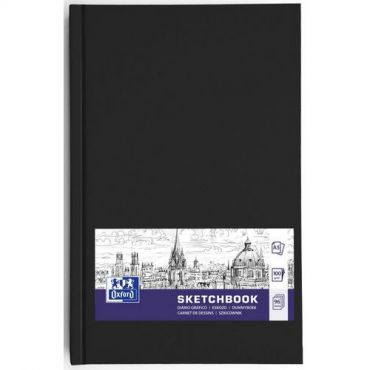 Oxford - Luonnoskirja oxford art vihko a5 192 sivua 100g musta