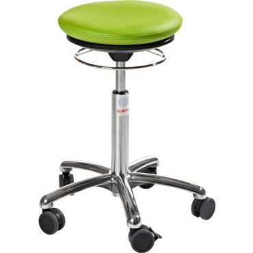 Global Professional Seating - Pilates Air Seat tuoli keinonahka vihreä - Säädettävä korkeus 52-71 cm - Pyörät