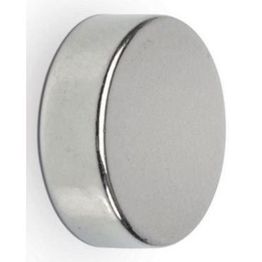 Maul - 10 kpl neodyymimagneetteja Ø 15x5 mm - Vahva 4,5 kg vetovoima - Harmaa/hopea