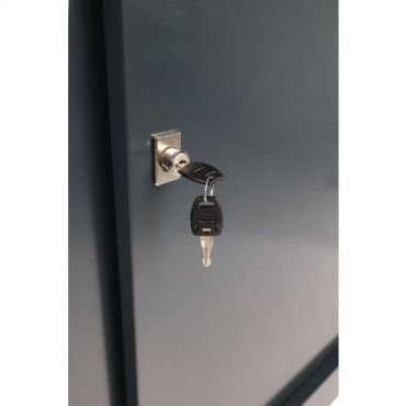 Manutan expert - Kaappi liukuovilla 2000 x 1800 antrasiitti