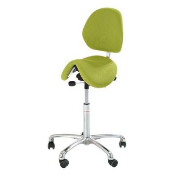 Global Professional Seating - Satulatuoli Dalton selkänojallinen kangas vihreä - Säädettävä korkeus 58-77 cm - 110 kg kantavuus