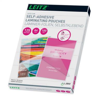 Leitz - Laminoidut taskut ilam itseliimautuva a4 125 my