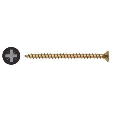 Ironmongery - Ruuvilaatikko 200 kpl 4x60 mm sinkitty Pozi-ruuvit
