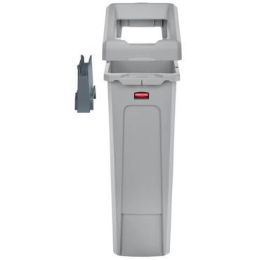 Rubbermaid Slim Jim -kierrätysaseman aloitussetti - 87 L tilavuus polyeteeni harmaa