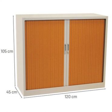 Manutan expert - Säleikkökaappi manutan 105 x 120 alumiini/kirsikka