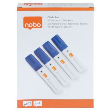 Nobo - Valkotaulutussi glide leveä viistokärki sininen 4 kpl