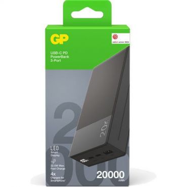 Gp - Powerbank m2+ 20 000 mah/22,5 w harmaa