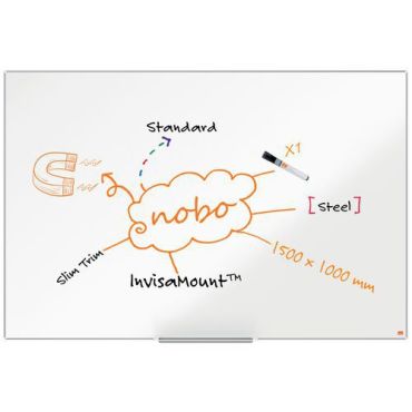 Nobo - Valkotaulu Impression Pro Teräs 150x100cm - Magneettinen Kestävä