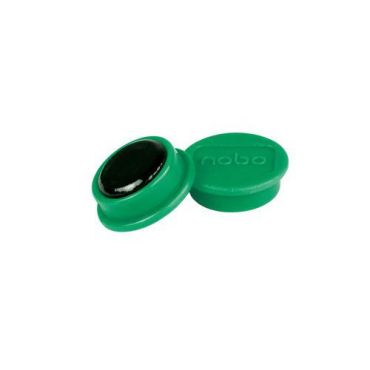Nobo - Valkotaulumagneetti 13 mm vihreä 100 g 10 kpl