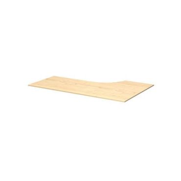 Lanab - Pöytälevy kulmapöydälle 180 cm - Koivuviilu - L-muotoinen laajennusosa