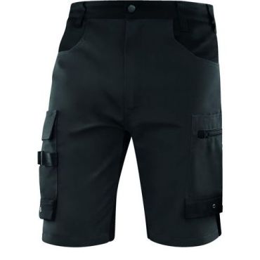 Delta Plus - Joustavat Bermuda-shortsit M5BE3 - Harmaa/Musta - Koko 5XL - Puuvilla/Polyesteri - 280 g/m²