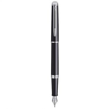 Waterman - Pen hemisphère laque noire ct plume m