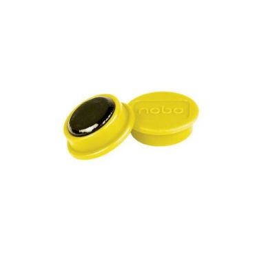 Nobo - Valkotaulumagneetti 24 mm keltainen 300 g 10 kpl