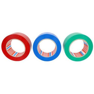 Tesa Tesaflex 4169 vinyyliteippi - Punainen 50mm x 33m - PVC akryyliliima sopii herkille pinnoille