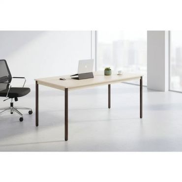 Manutan expert - Pöytä vakio 150 x 75 beige/ruskea