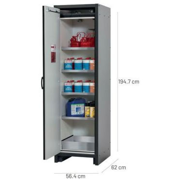 Asecos - Paloturvakaappi Q-CLASSIC-30 - 30 min paloluokka 22 L keräystilavuus syttyville nesteille