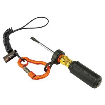 Ergodyne - Spiraalimallinen työkalunvarmistin 3156 karabiinilla 0,9 kg