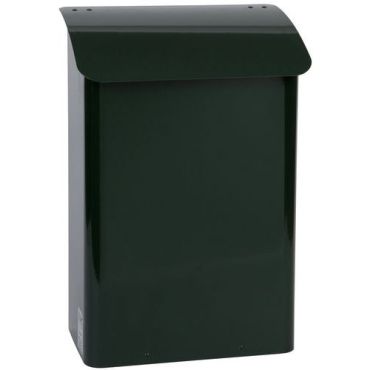 Vepabins - Postilaatikko 18L vihreä - Seinälle ripustettava metallia 42.5 cm korkea