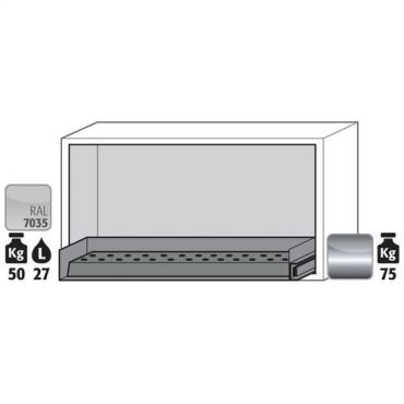 Asecos - Tason alle sijoitettavat kaapit ub-s-90 3042000535327