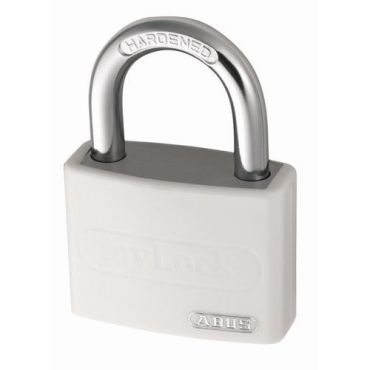 Abus - Riippulukko T65 Valkoinen - 40mm - Suojausluokka 5 - Erilukkoiset avaimet