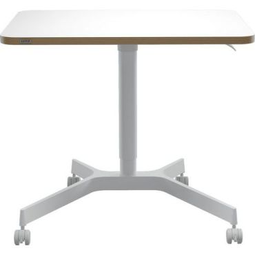 Leitz Ergo mobiili työpiste - Säädettävä korkeus 75-114 cm 80x60 cm valkoinen 20 kg kantavuus