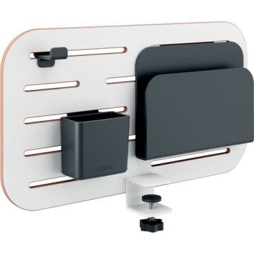 Leitz Ergo mobiili työpiste - Säädettävä korkeus 75-114 cm 80x60 cm valkoinen 20 kg kantavuus