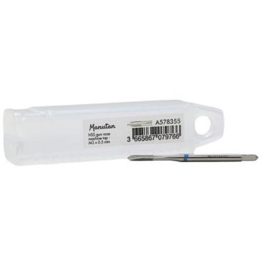 Manutan Expert - HSS-konekierretappi M3 x 0,5 mm - Teräs - Poraamiseen - 56 mm pituus