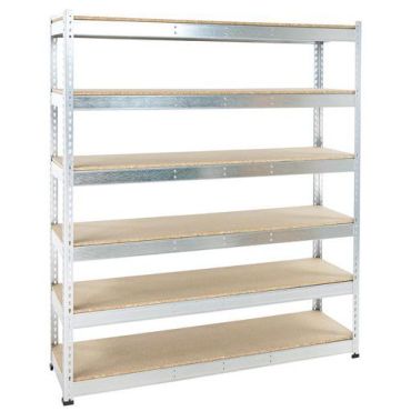 Manutan Expert - Rapid 1 varastohylly - 1980x1830x455 mm 6 sinkittyä hyllytasoa 250 kg/hyllytaso helppo asennus