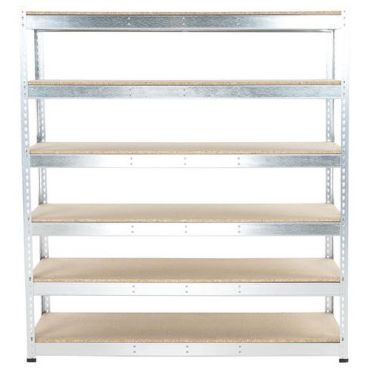 Manutan Expert - Rapid 1 varastohylly - 1980x1830x455 mm 6 sinkittyä hyllytasoa 250 kg/hyllytaso helppo asennus