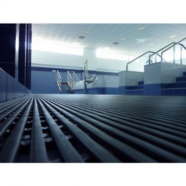 Plastex - Lattiaritilä pvc 10 m 1 m tummansininen