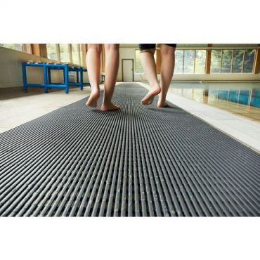 Plastex - Pehmeät lattiaritilät heronrib märkätiloihin harmaa 50xjm