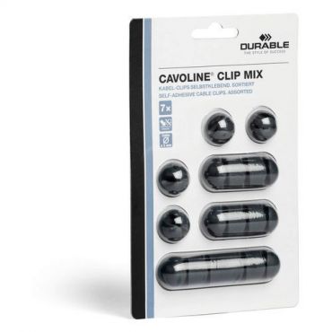 Durable - Itseliimautuva kaapelipidike cavoline clip mix grafiitti