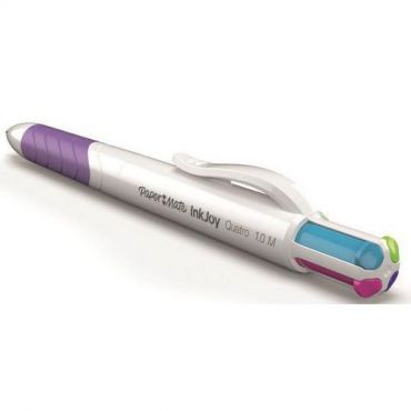 Papermate - Kuulakärkikynä 4 väriä inkjoy quatro hauskoja värejä